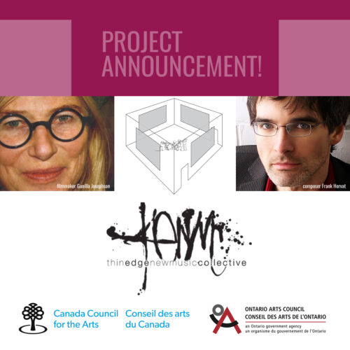 Project Announcement - Collaboration between Gunilla Josephson, Frank Horvat and Thin Edge New Music Collective