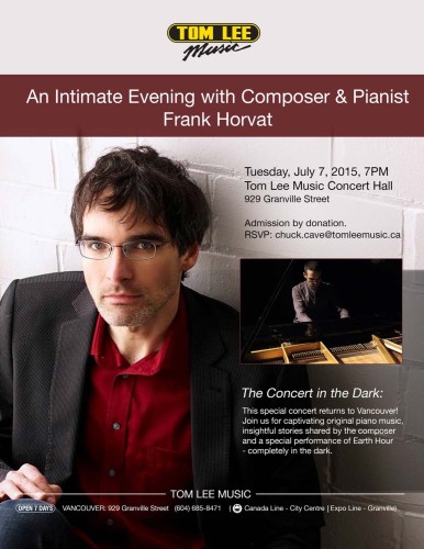 Tom Lee Music Hall presents Frank Horvat in Concert in Vancouver