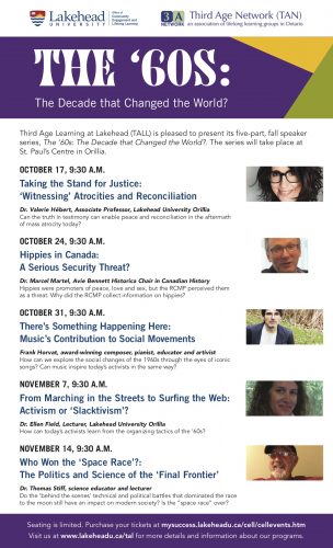 Lakehead University Lecture Series Poster