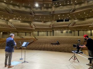 Music for Self-Isolation album recording at Roy Thomson Hall - Peter Stoll, Frank Horvat and Adam Crosby