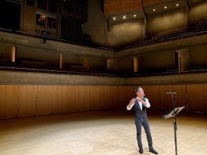 Music for Self-Isolation album recording at Roy Thomson Hall - Christopher Lee