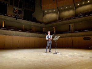Music for Self-Isolation album recording at Roy Thomson Hall - Christopher Lee