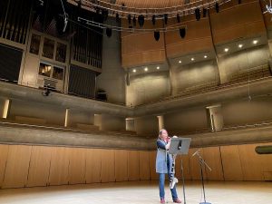Music for Self-Isolation album recording at Roy Thomson Hall - Kathryn Ladano