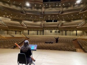 Music for Self-Isolation album recording at Roy Thomson Hall - Kristin Day and Frank Horvat