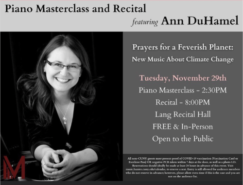Ann DuHamel performs Heat Island at CUNY in New York