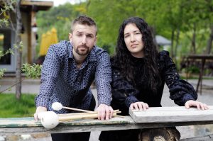 ONMC (Ottawa New Music Creators) - co-curators Zac Pulak and Edana Higham (SHHH!! Ensemble) (photo by Curtis Perry)