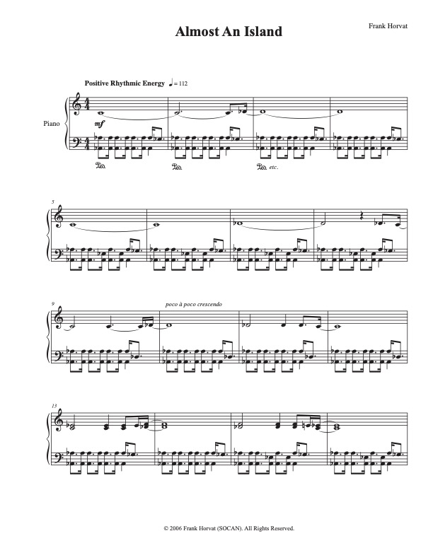 I'll Be Good album music - composed by Frank Horvat