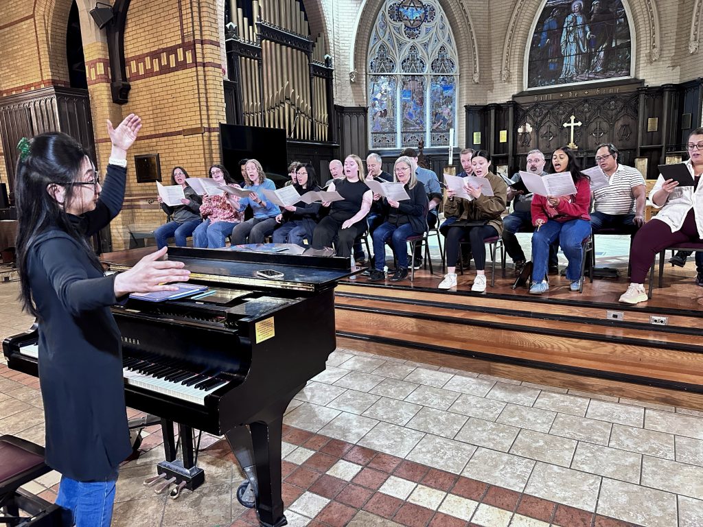 Rehearsal of Praying to Trees with Cantabile Chamber Singers conducted by Cheryll Chung