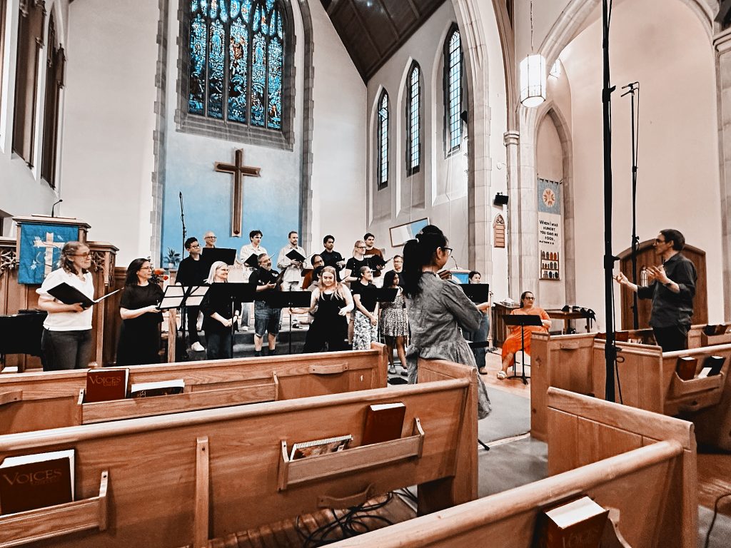 Cantabile Chamber Singers with conductor Cheryll Chung and composer Frank Horvat