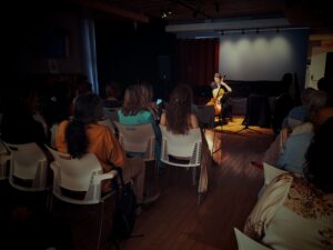 Confined in Everyday Scenes warm-up concert at the Canadian Music Centre - Joann Whang (cello)