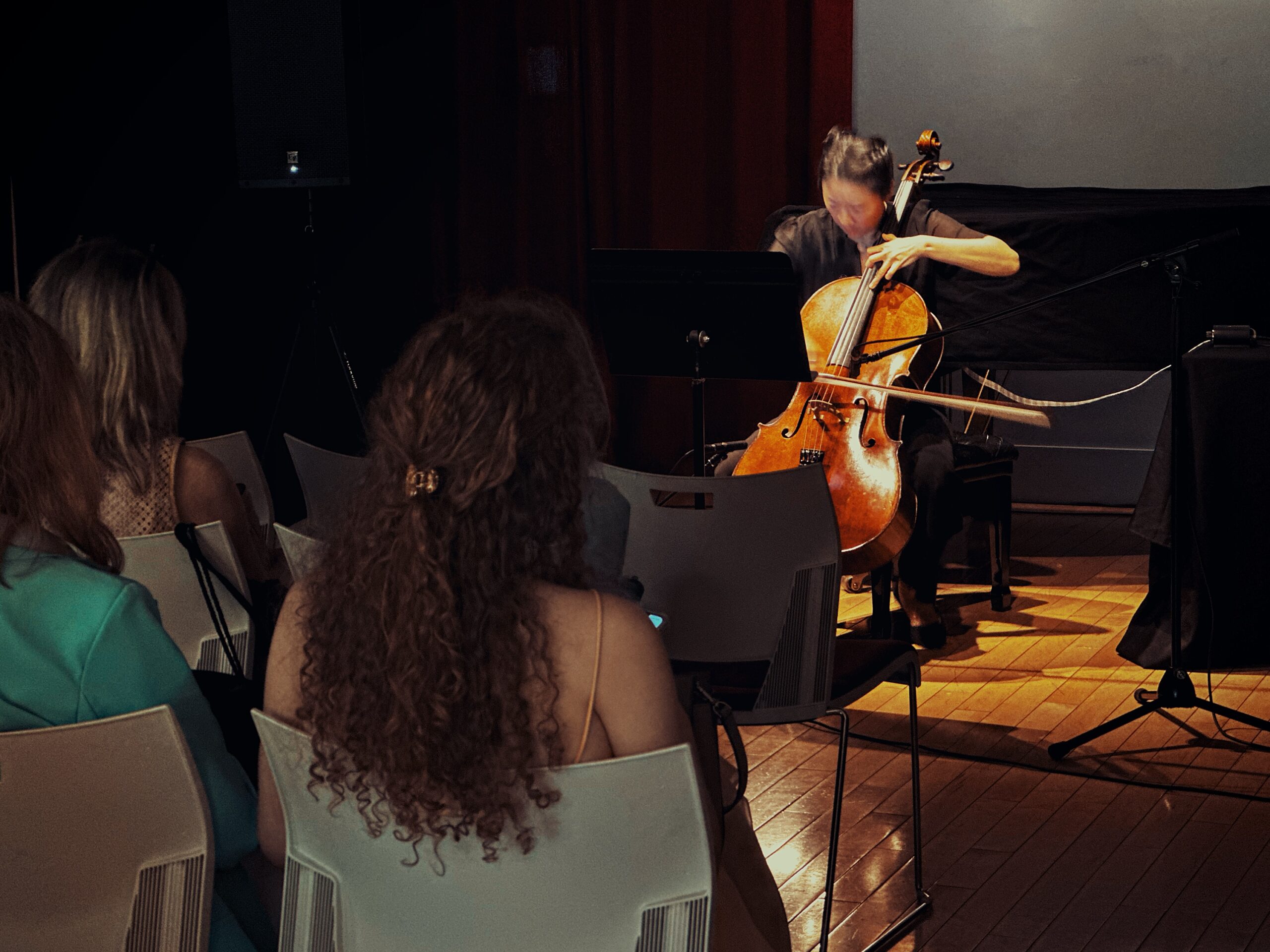 Confined in Everyday Scenes warm-up concert at the Canadian Music Centre - Joann Whang (cello)